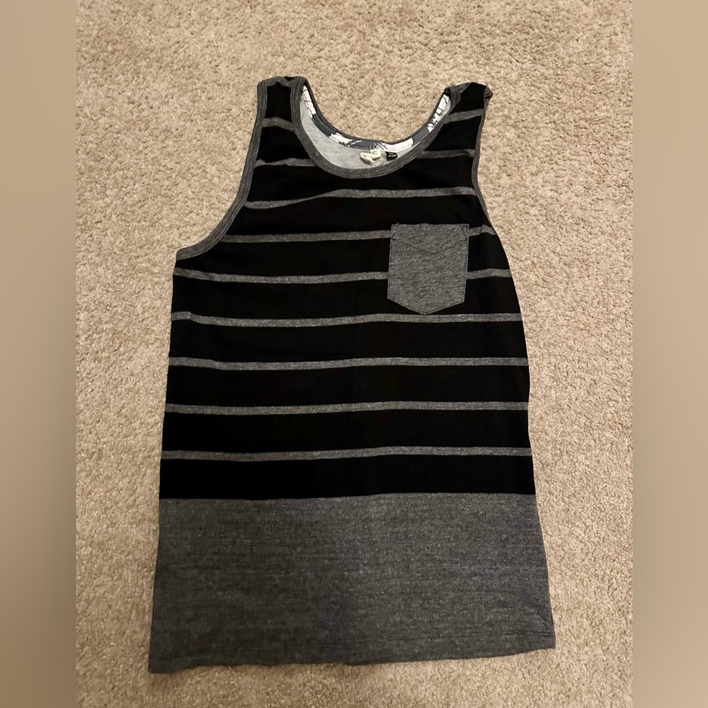 Univibe Men’s Medium Tank Top Gray and Black
